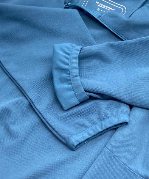 WELTER  EXPERIMENT（ウォルターエクスペリメント）WELTER  EXPERIMENT (ウォルターエクスペリメント) 斜めハーフジップパーカー ブルー サイズ:1の古着・服飾アイテム
