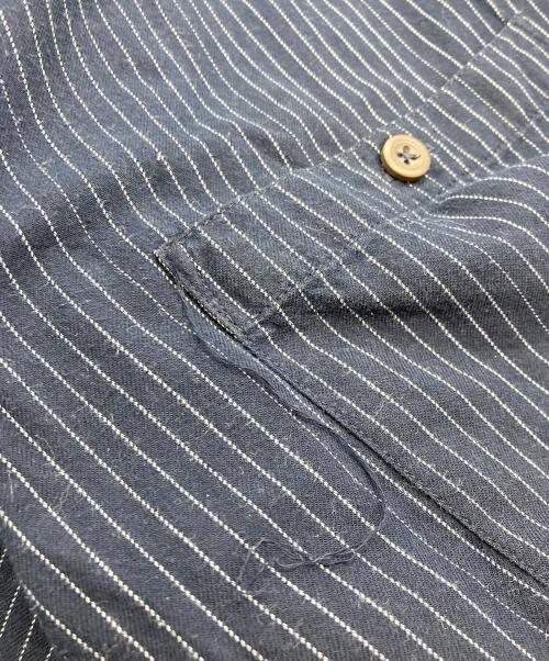 Patagonia（パタゴニア）Patagonia (パタゴニア) オーガニックコットンストライプシャツ ネイビー サイズ:Lの古着・服飾アイテム