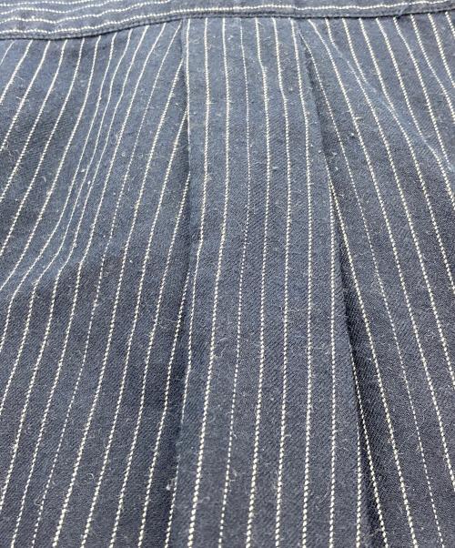 Patagonia（パタゴニア）Patagonia (パタゴニア) オーガニックコットンストライプシャツ ネイビー サイズ:Lの古着・服飾アイテム