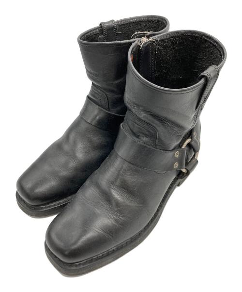 HARLEY-DAVIDSON（ハーレーダビッドソン）HARLEY-DAVIDSON (ハーレーダビッドソン) リングブーツ ブラック サイズ:26の古着・服飾アイテム