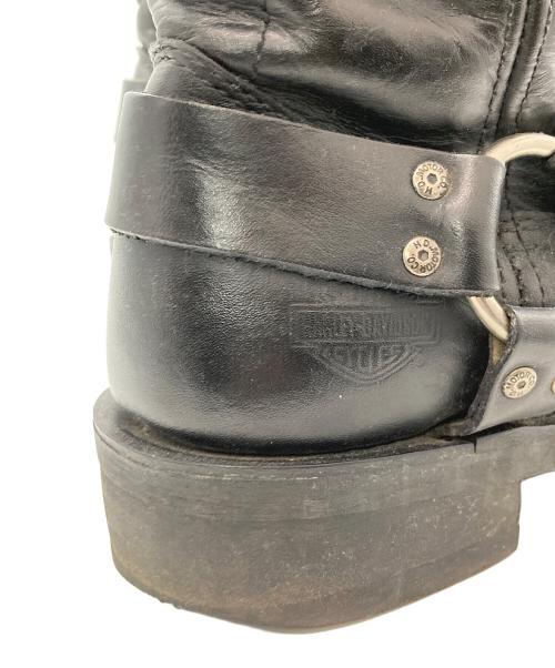 HARLEY-DAVIDSON（ハーレーダビッドソン）HARLEY-DAVIDSON (ハーレーダビッドソン) リングブーツ ブラック サイズ:26の古着・服飾アイテム