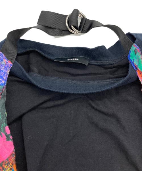 DIESEL（ディーゼル）DIESEL (ディーゼル) 切替カットソーワンピース ブラック サイズ:XSの古着・服飾アイテム