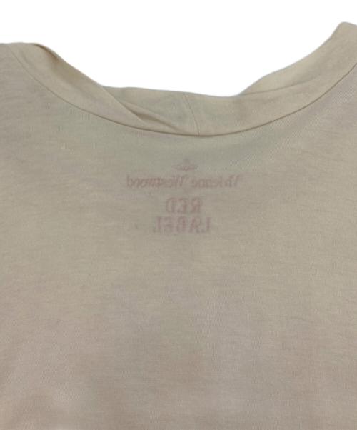 Vivienne Westwood RED LABEL（ヴィヴィアンウエストウッドレッドレーベル）Vivienne Westwood RED LABEL (ヴィヴィアンウエストウッドレッドレーベル) スカル オーブ プリント半袖カットソーワンピース ベージュ サイズ:2の古着・服飾アイテム