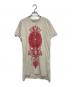 Vivienne Westwood RED LABEL（ヴィヴィアンウエストウッドレッドレーベル）の古着「スカル オーブ プリント半袖カットソーワンピース」｜ベージュ