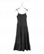 Snidelスナイデル）の古着「プリーツバリエキャミワンピース」｜グレー