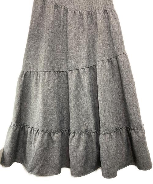 Snidel（スナイデル）Snidel (スナイデル) プリーツバリエキャミワンピース グレーの古着・服飾アイテム