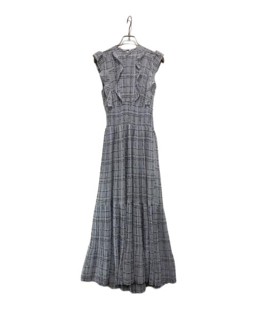 Snidel（スナイデル）Snidel (スナイデル) Sustainableフリルワンピース スカイブルー サイズ:1の古着・服飾アイテム