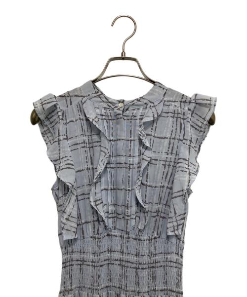 Snidel（スナイデル）Snidel (スナイデル) Sustainableフリルワンピース スカイブルー サイズ:1の古着・服飾アイテム