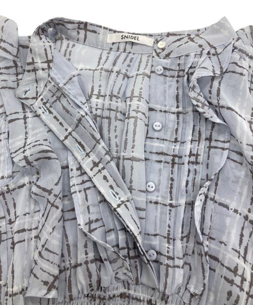 Snidel（スナイデル）Snidel (スナイデル) Sustainableフリルワンピース スカイブルー サイズ:1の古着・服飾アイテム