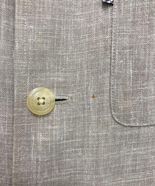 BURBERRY LONDON（バーバリーロンドン）BURBERRY LONDON (バーバリーロンドン) ウールリネンシャツジャケット ベージュ サイズ:LLの古着・服飾アイテム