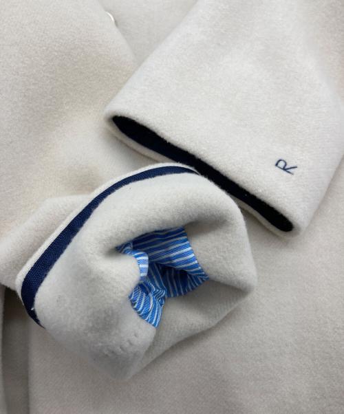 45R（フォーティファイブ・アール）45R (フォーティファイブ・アール) ウール メルトン ショールカラー Pラップ ジャケット ベージュ サイズ:2の古着・服飾アイテム