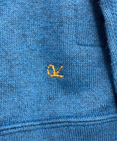 45R（フォーティファイブ・アール）45R (フォーティファイブ・アール) ヤクコットンスムースのカーディガン ブルー サイズ:★★の古着・服飾アイテム