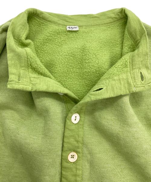 45R（フォーティファイブ・アール）45R (フォーティファイブ・アール) US裏毛のパフカーディガン グリーン サイズ:2の古着・服飾アイテム