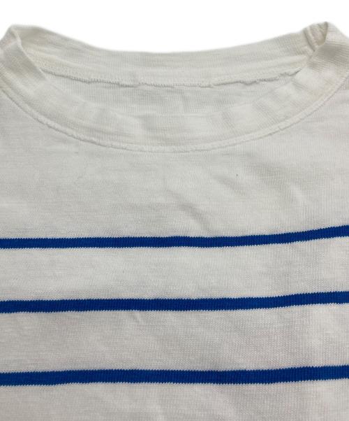 45R（フォーティファイブ・アール）45R (フォーティファイブ・アール) バスク縞の908Tシャツ ホワイト サイズ:1の古着・服飾アイテム