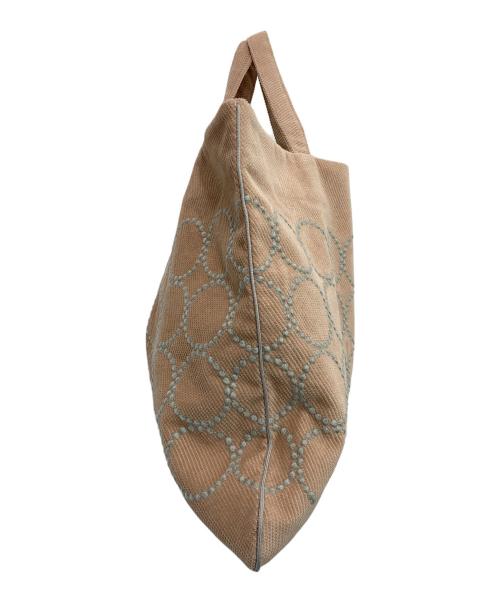 mina perhonen（ミナ ペルホネン）mina perhonen (ミナ ペルホネン) タンバリン レッスンバッグ ベージュの古着・服飾アイテム