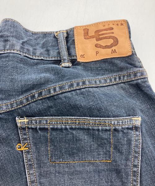 45R（フォーティファイブ・アール）45R (フォーティファイブ・アール) ライ麦デニムのシャルロット5（影色納戸 焦） インディゴ サイズ:26の古着・服飾アイテム