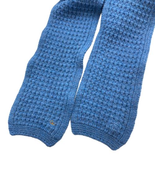 45R（フォーティファイブ・アール）45R (フォーティファイブ・アール) ダカーポのフードマフラー ブルーの古着・服飾アイテム