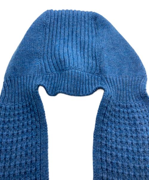 45R（フォーティファイブ・アール）45R (フォーティファイブ・アール) ダカーポのフードマフラー ブルーの古着・服飾アイテム