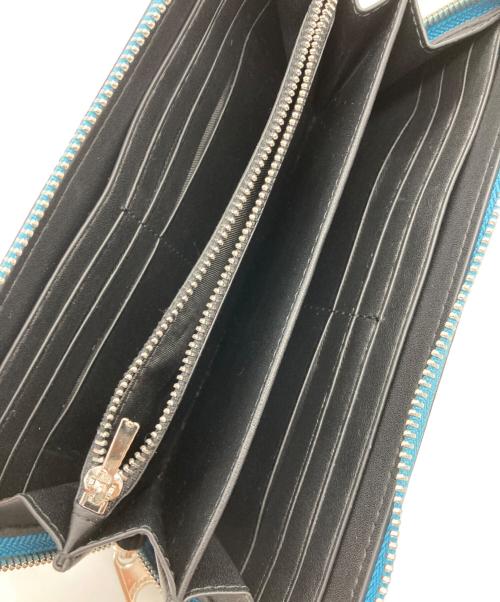 COACH（コーチ）COACH (コーチ) ロング ジップ アラウンド ウォレット・シグネチャー キャンバス スカイブルーの古着・服飾アイテム