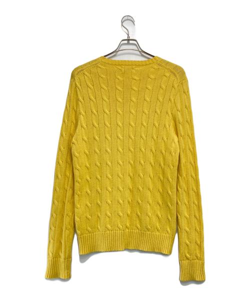 POLO RALPH LAUREN（ポロ・ラルフローレン）POLO RALPH LAUREN (ポロ・ラルフローレン) クルーネックニット イエロー サイズ:Sの古着・服飾アイテム