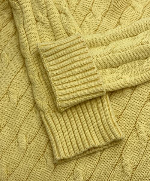 POLO RALPH LAUREN（ポロ・ラルフローレン）POLO RALPH LAUREN (ポロ・ラルフローレン) クルーネックニット イエロー サイズ:Sの古着・服飾アイテム