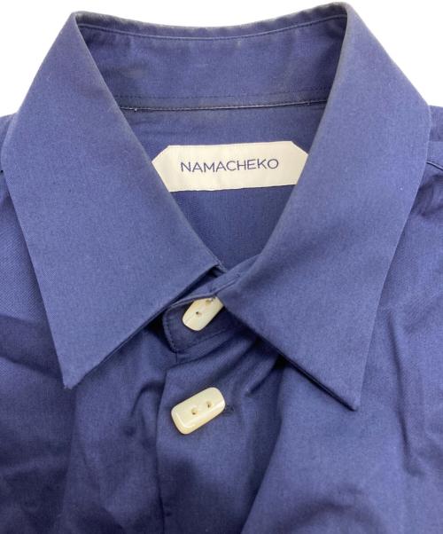 NAMACHEKO（ナマチェコ）NAMACHEKO (ナマチェコ) コットン半袖シャツ ネイビー サイズ:Lの古着・服飾アイテム