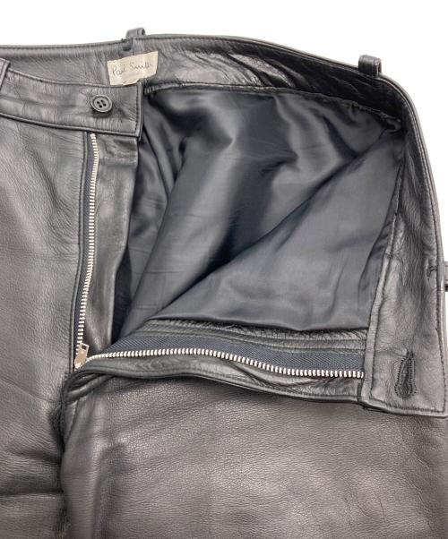 PAUL SMITH（ポールスミス）Paul Smith (ポールスミス) レザーパンツ ブラック サイズ:29の古着・服飾アイテム
