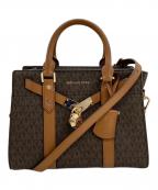 MICHAEL KORSマイケル・コース）の古着「ヌーボーハミルトン 2WAY ショルダーバッグ」｜ブラウン