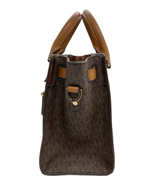 MICHAEL KORS（マイケル・コース）MICHAEL KORS (マイケル・コース) ヌーボーハミルトン 2WAY ショルダーバッグ ブラウンの古着・服飾アイテム