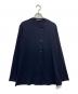 ISSEY MIYAKE PERMANENTE（イッセイミヤケ ペルマネンテ）の古着「[古着]アシメカットソーカーディガン」｜ネイビー