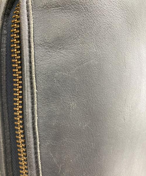 COACH（コーチ）COACH (コーチ) レザーショルダーバッグ ネイビーの古着・服飾アイテム