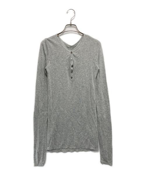 GOOD GRIEF!（グッドグリーフ）GOOD GRIEF! (グッドグリーフ) ヘンリーネックカットソー グレー サイズ:FREEの古着・服飾アイテム