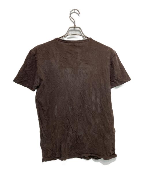 GUCCI（グッチ）GUCCI (グッチ) ヴィンテージ加工Tシャツ ブラウン サイズ:Sの古着・服飾アイテム