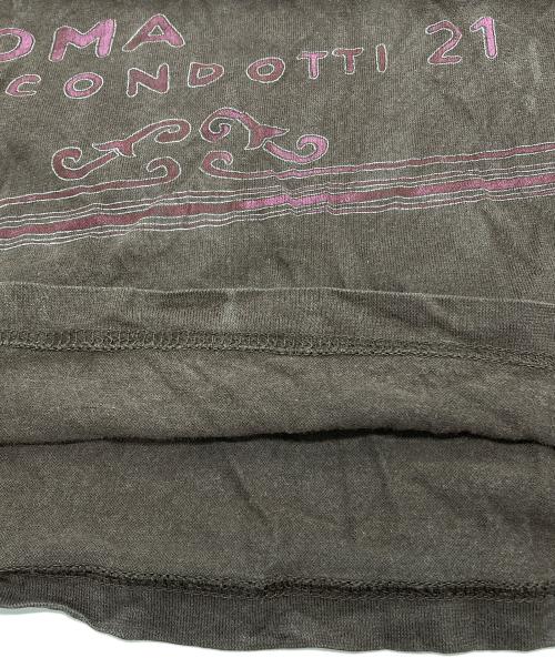 GUCCI（グッチ）GUCCI (グッチ) ヴィンテージ加工Tシャツ ブラウン サイズ:Sの古着・服飾アイテム