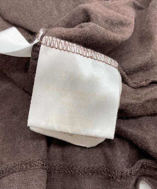 GUCCI（グッチ）GUCCI (グッチ) ヴィンテージ加工Tシャツ ブラウン サイズ:Sの古着・服飾アイテム