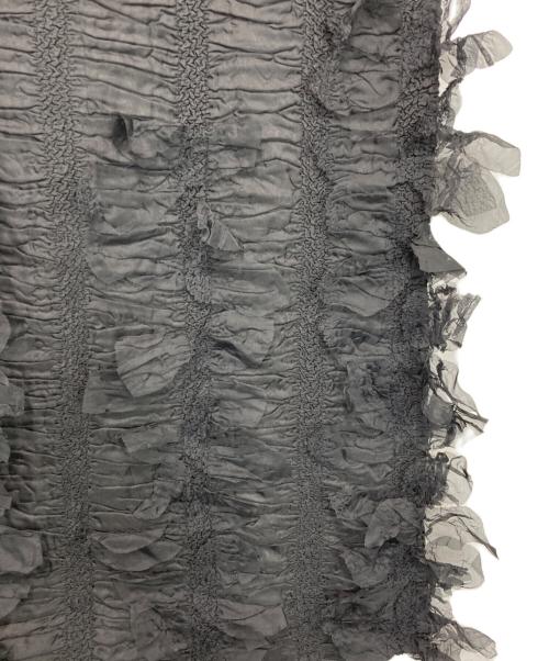 PEPLUM by YOSHIKI HISHINUMA（ペプラム バイ ヨシキヒシヌマ）PEPLUM by YOSHIKI HISHINUMA (ペプラム バイ ヨシキヒシヌマ) フリルプリーツスカート ブラック サイズ:2の古着・服飾アイテム