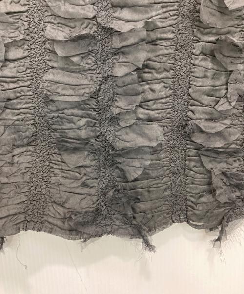 PEPLUM by YOSHIKI HISHINUMA（ペプラム バイ ヨシキヒシヌマ）PEPLUM by YOSHIKI HISHINUMA (ペプラム バイ ヨシキヒシヌマ) フリルプリーツスカート ブラック サイズ:2の古着・服飾アイテム