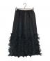 PEPLUM by YOSHIKI HISHINUMA（ペプラム バイ ヨシキヒシヌマ）の古着「フリルプリーツスカート」｜ブラック