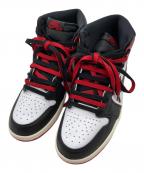 NIKEナイキ）の古着「Air Jordan 1 Retro High OG Black Toe Reimagined」｜ホワイト×レッド