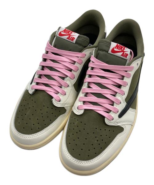 NIKE（ナイキ）NIKE (ナイキ) TRAVIS SCOTT (トラヴィス・スコット) Air Jordan 1 Low OG SP Reverse Olive オリーブ サイズ:26.5の古着・服飾アイテム