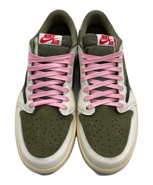 NIKE（ナイキ）NIKE (ナイキ) TRAVIS SCOTT (トラヴィス・スコット) Air Jordan 1 Low OG SP Reverse Olive オリーブ サイズ:26.5の古着・服飾アイテム