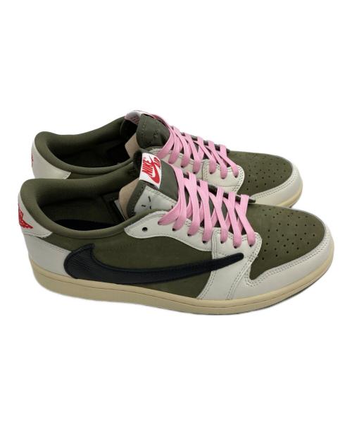 NIKE（ナイキ）NIKE (ナイキ) TRAVIS SCOTT (トラヴィス・スコット) Air Jordan 1 Low OG SP Reverse Olive オリーブ サイズ:26.5の古着・服飾アイテム