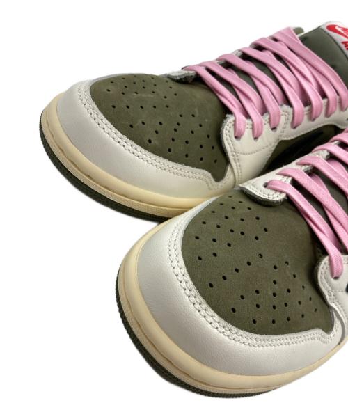 NIKE（ナイキ）NIKE (ナイキ) TRAVIS SCOTT (トラヴィス・スコット) Air Jordan 1 Low OG SP Reverse Olive オリーブ サイズ:26.5の古着・服飾アイテム