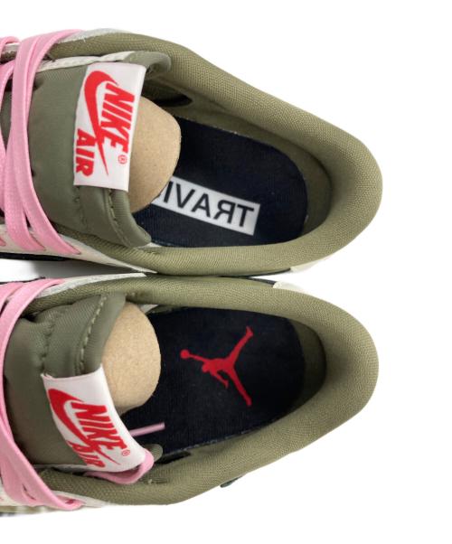 NIKE（ナイキ）NIKE (ナイキ) TRAVIS SCOTT (トラヴィス・スコット) Air Jordan 1 Low OG SP Reverse Olive オリーブ サイズ:26.5の古着・服飾アイテム