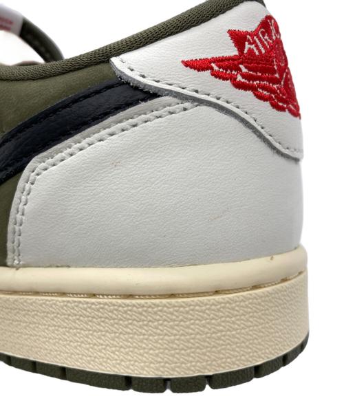 NIKE（ナイキ）NIKE (ナイキ) TRAVIS SCOTT (トラヴィス・スコット) Air Jordan 1 Low OG SP Reverse Olive オリーブ サイズ:26.5の古着・服飾アイテム