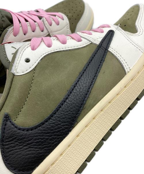 NIKE（ナイキ）NIKE (ナイキ) TRAVIS SCOTT (トラヴィス・スコット) Air Jordan 1 Low OG SP Reverse Olive オリーブ サイズ:26.5の古着・服飾アイテム