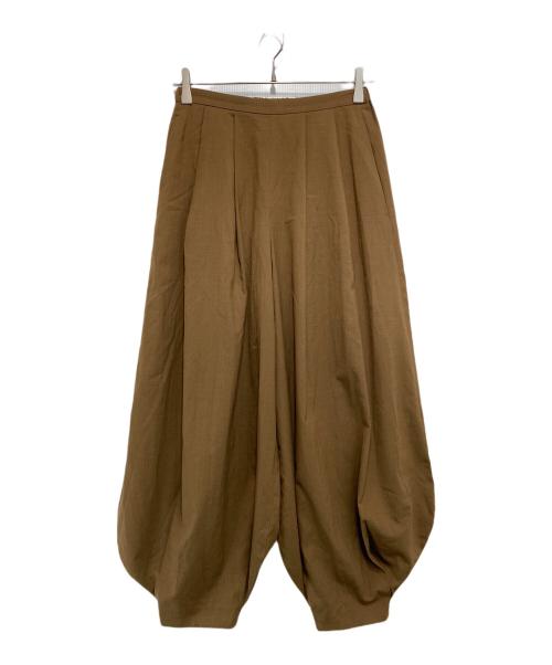 ENFOLD（エンフォルド）ENFOLD (エンフォルド) W/PEトロピカル Vase TROUSERS ブラウン サイズ:36の古着・服飾アイテム