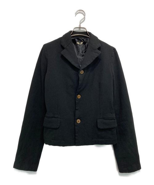 COMME des GARCONS COMME des GARCONS（コムデギャルソン コムデギャルソン）COMME des GARCONS COMME des GARCONS (コムデギャルソン コムデギャルソン) ポリ縮絨テーラードジャケット ブラック サイズ:Sの古着・服飾アイテム