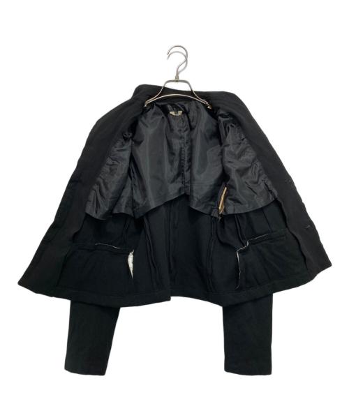 COMME des GARCONS COMME des GARCONS（コムデギャルソン コムデギャルソン）COMME des GARCONS COMME des GARCONS (コムデギャルソン コムデギャルソン) ポリ縮絨テーラードジャケット ブラック サイズ:Sの古着・服飾アイテム