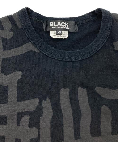 BLACK COMME des GARCONS（ブラックコムデギャルソン）BLACK COMME des GARCONS (ブラックコムデギャルソン) 半袖プリントTシャツ ブラック サイズ:XSの古着・服飾アイテム